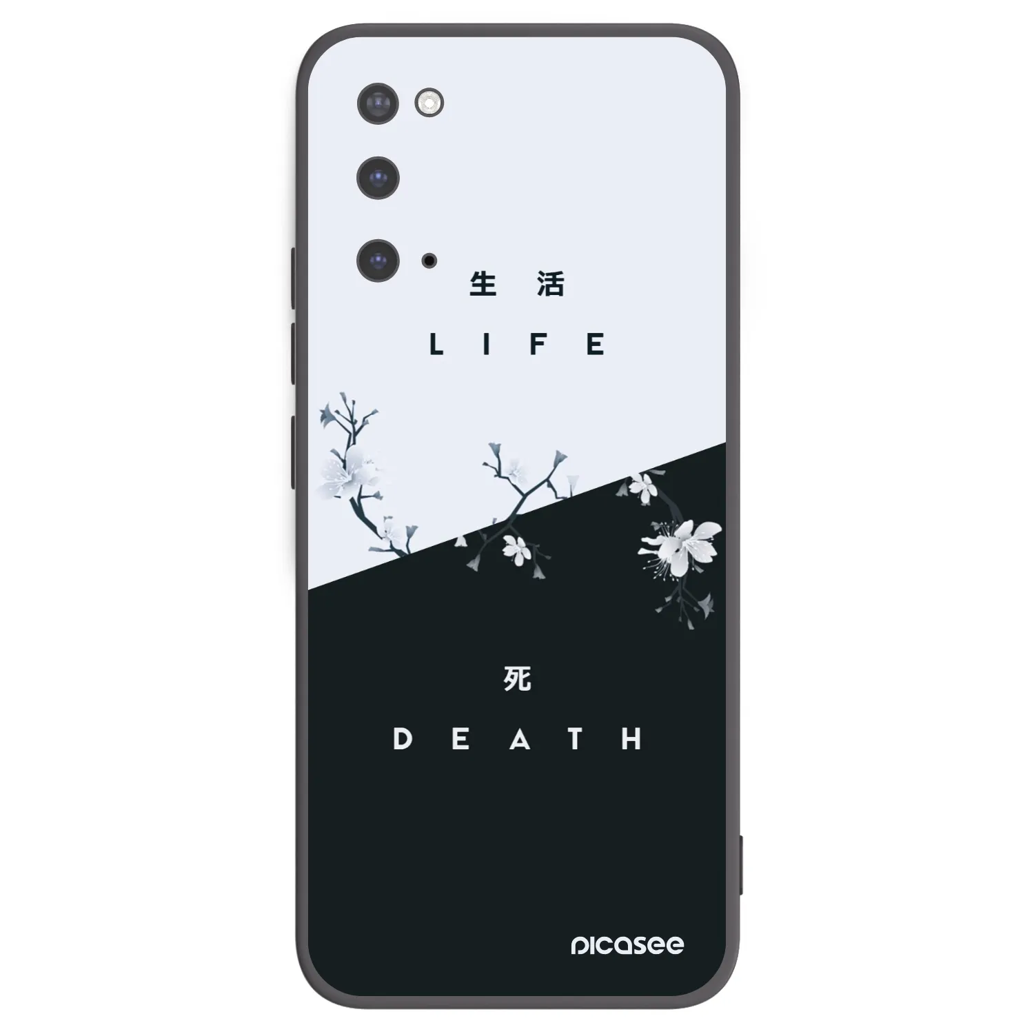 Picasee silikonový černý obal pro Samsung Galaxy S20 G980F - Živý - Mrtvý