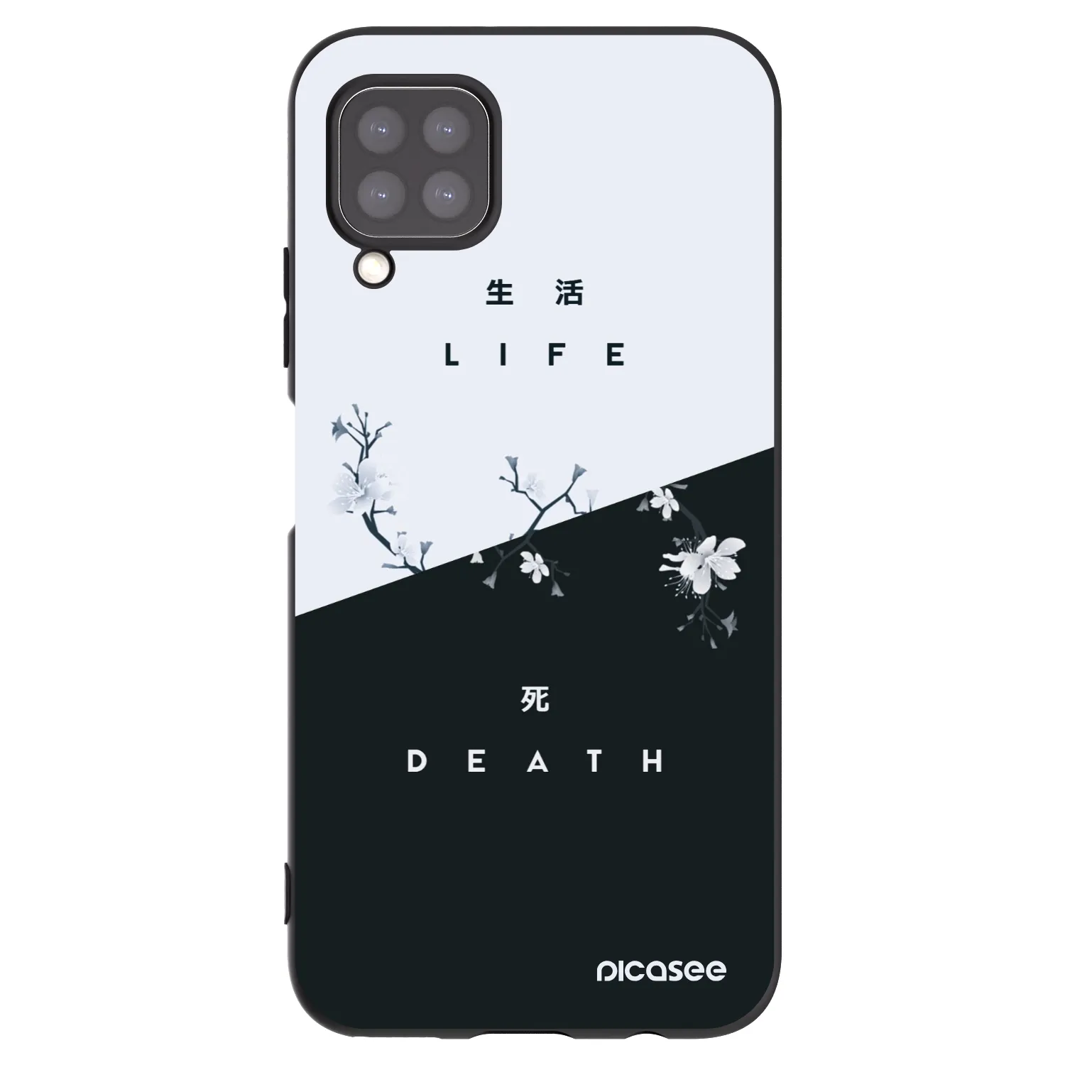 Picasee silikonový černý obal pro Huawei P40 Lite - Živý - Mrtvý
