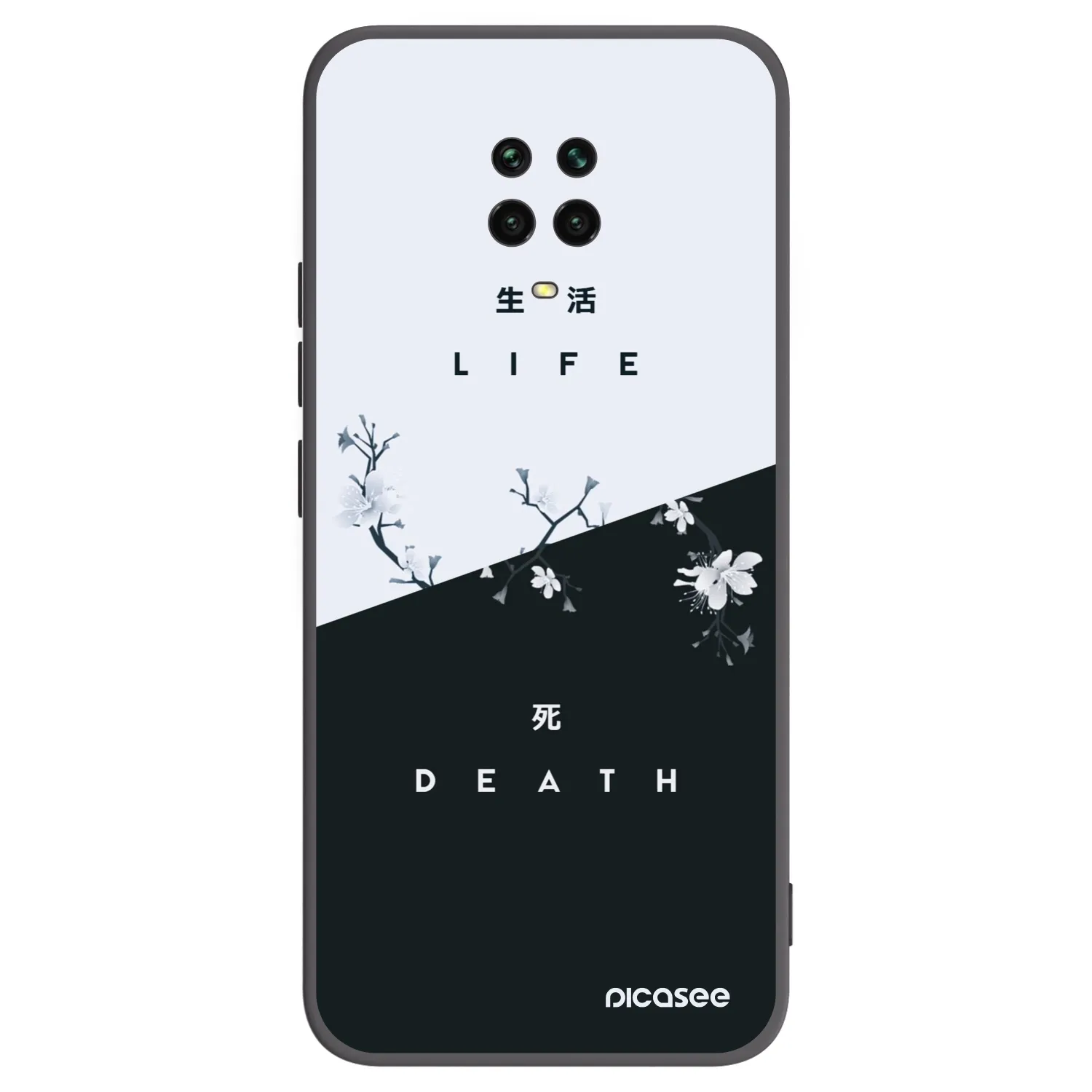 Picasee silikonový černý obal pro Xiaomi Redmi Note 9 Pro - Živý - Mrtvý