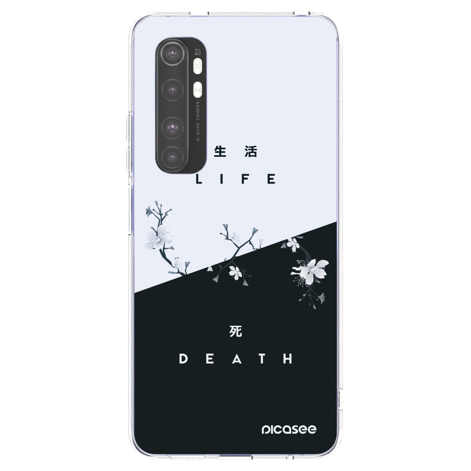 Picasee silikonový průhledný obal pro Xiaomi Mi Note 10 Lite - Živý - Mrtvý