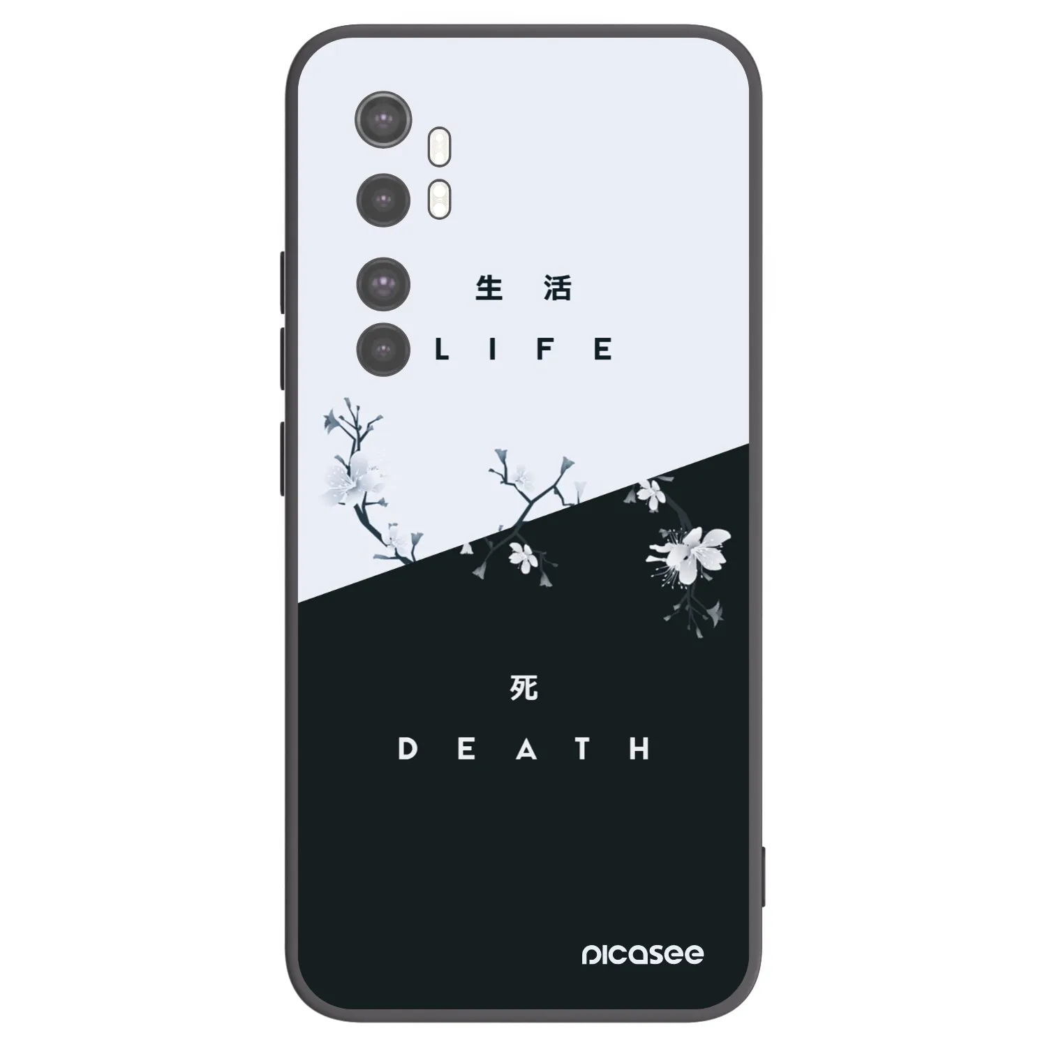 Picasee silikonový černý obal pro Xiaomi Mi Note 10 Lite - Živý - Mrtvý