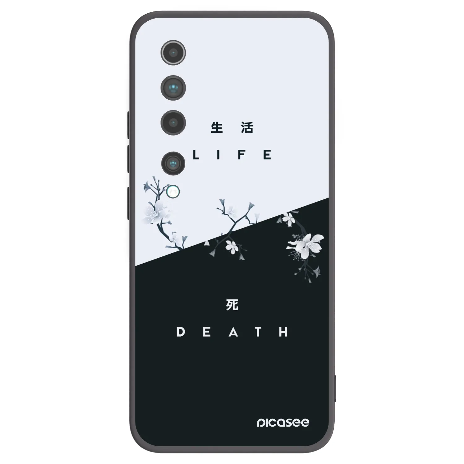 Picasee silikonový černý obal pro Xiaomi Mi 10 - Živý - Mrtvý