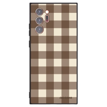 Obal pro Samsung Galaxy Note 20 Ultra - Brown grid
