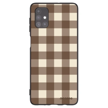Obal pro Samsung Galaxy M51 M515F - Brown grid