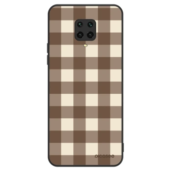 Obal pro Xiaomi Redmi Note 9 Pro - Brown grid