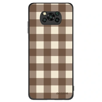 Obal pro Xiaomi Poco X3 - Brown grid