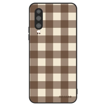 Obal pro Huawei P30 - Brown grid