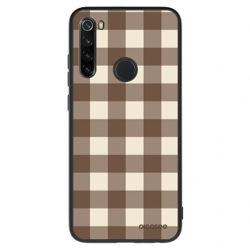 Obal pro Xiaomi Redmi Note 8 - Brown grid
