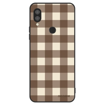 Obal pro Xiaomi Redmi 7 - Brown grid