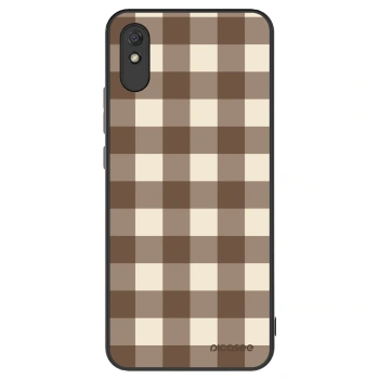 Obal pro Xiaomi Redmi 9A - Brown grid
