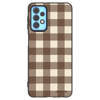 Obal pro Samsung Galaxy A32 4G SM-A325F - Brown grid