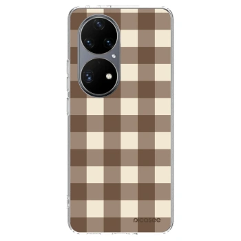 Obal pro Huawei P50 - Brown grid
