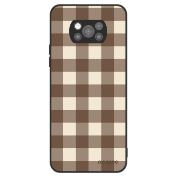 Obal pro Xiaomi Poco X3 Pro - Brown grid