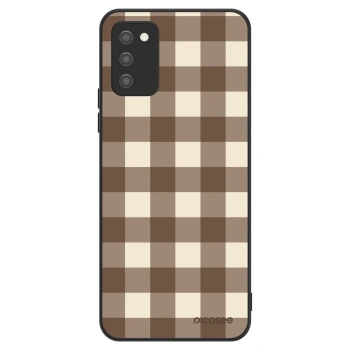 Obal pro Samsung Galaxy A02s A025G - Brown grid