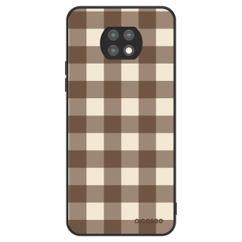 Obal pro Xiaomi Redmi Note 9T - Brown grid