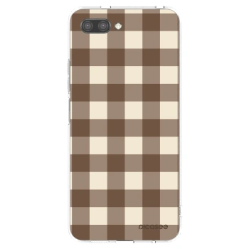 Obal pro Honor 10 - Brown grid