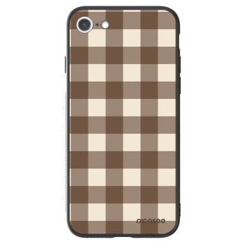 Picasee ULTIMATE CASE pro Apple iPhone SE 2022 - Brown grid