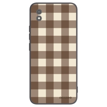Picasee silikonový černý obal pro Realme C11 (2021) - Brown grid