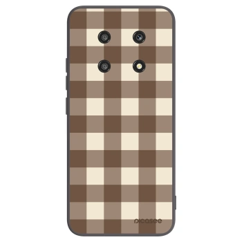 Picasee silikonový černý obal pro Honor Magic4 Lite 5G - Brown grid