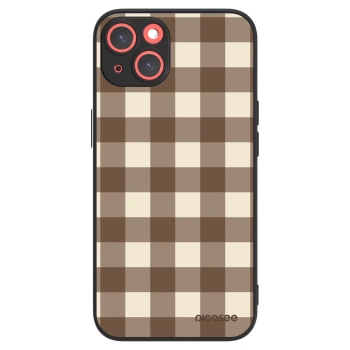Picasee ULTIMATE CASE MagSafe pro Apple iPhone 13 - Brown grid