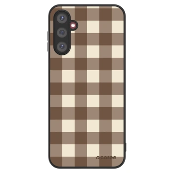 Picasee ULTIMATE CASE pro Samsung Galaxy A14 4G A145R - Brown grid