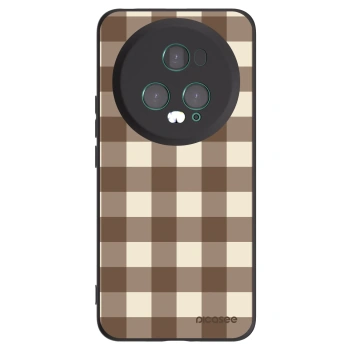 Picasee silikonový černý obal pro Honor Magic5 Pro - Brown grid