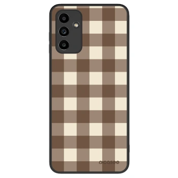 Obal pro Samsung Galaxy A04s A047F - Brown grid