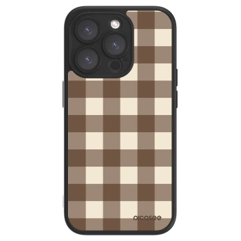 Picasee ULTIMATE CASE MagSafe pro Apple iPhone 15 Pro - Brown grid