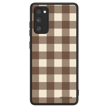 Picasee ULTIMATE CASE PowerShare pro Samsung Galaxy S20 FE - Brown grid