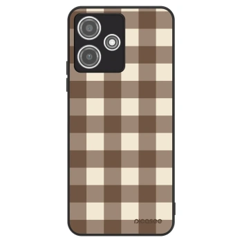 Obal pro Xiaomi Redmi 12 5G - Brown grid