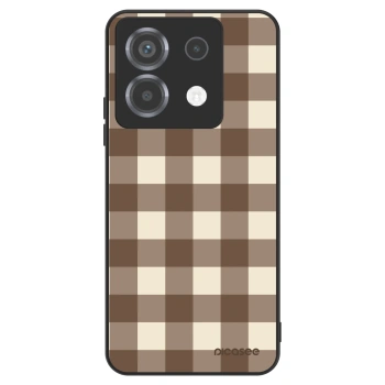 Obal pro Xiaomi Poco X6 - Brown grid