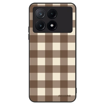 Obal pro Xiaomi Poco X6 Pro - Brown grid