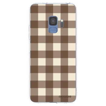 Obal pro Samsung Galaxy S9 G960F - Brown grid