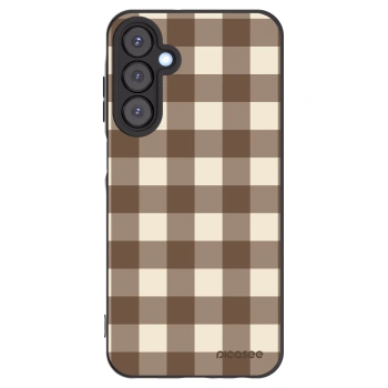 Picasee silikonový černý obal pro Samsung Galaxy A25 A256B 5G - Brown grid