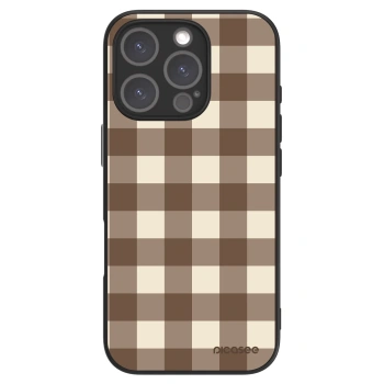 Picasee ULTIMATE CASE pro Apple iPhone 16 Pro - Brown grid
