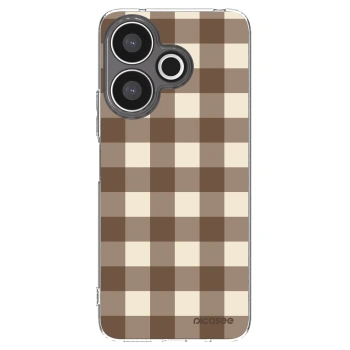 Picasee silikonový průhledný obal pro Xiaomi Redmi 13 4G - Brown grid