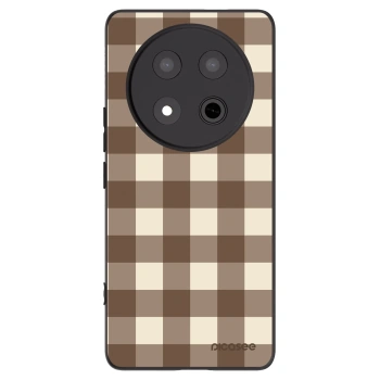 Picasee silikonový černý obal pro Honor Magic7 Lite 5G - Brown grid
