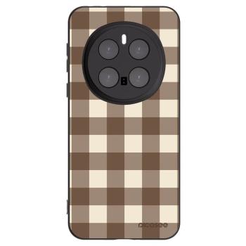 Picasee silikonový černý obal pro Honor Magic7 Pro 5G - Brown grid