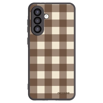 Picasee silikonový černý obal pro Samsung Galaxy A26 5G A266B - Brown grid