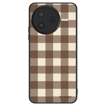 Obal pro Xiaomi Poco F7 Pro 5G - Brown grid