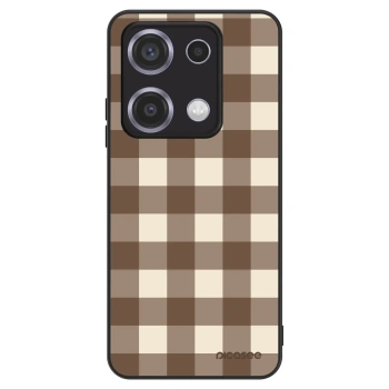 Obal pro Xiaomi Redmi Note 14S - Brown grid