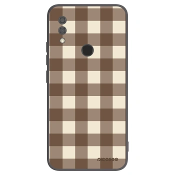 Picasee silikonový černý obal pro Xiaomi Redmi 7 - Brown grid