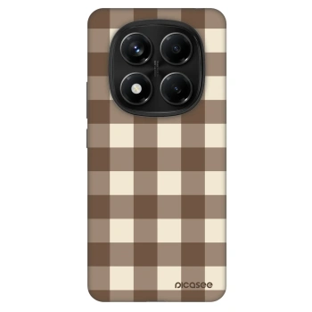 Obal pro Xiaomi Redmi Note 14 Pro 5G - Brown grid