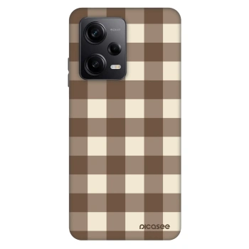 Obal pro Xiaomi Redmi Note 12 Pro 5G - Brown grid