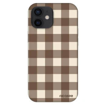 Obal pro Apple iPhone 12 mini - Brown grid