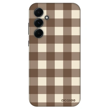 Obal pro Samsung Galaxy A55 5G A556B - Brown grid