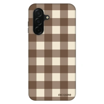Obal pro Samsung Galaxy A26 5G A266B - Brown grid