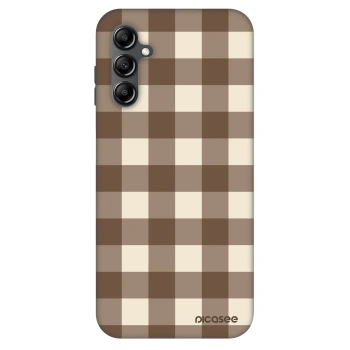 Obal pro Samsung Galaxy A14 4G A145R - Brown grid