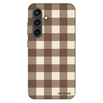 Obal pro Samsung Galaxy S24+ S926B 5G - Brown grid