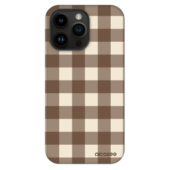 Obal pro Apple iPhone 14 Pro Max - Brown grid